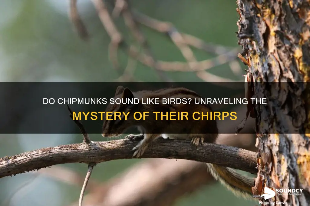 do chipmunks sound like birds