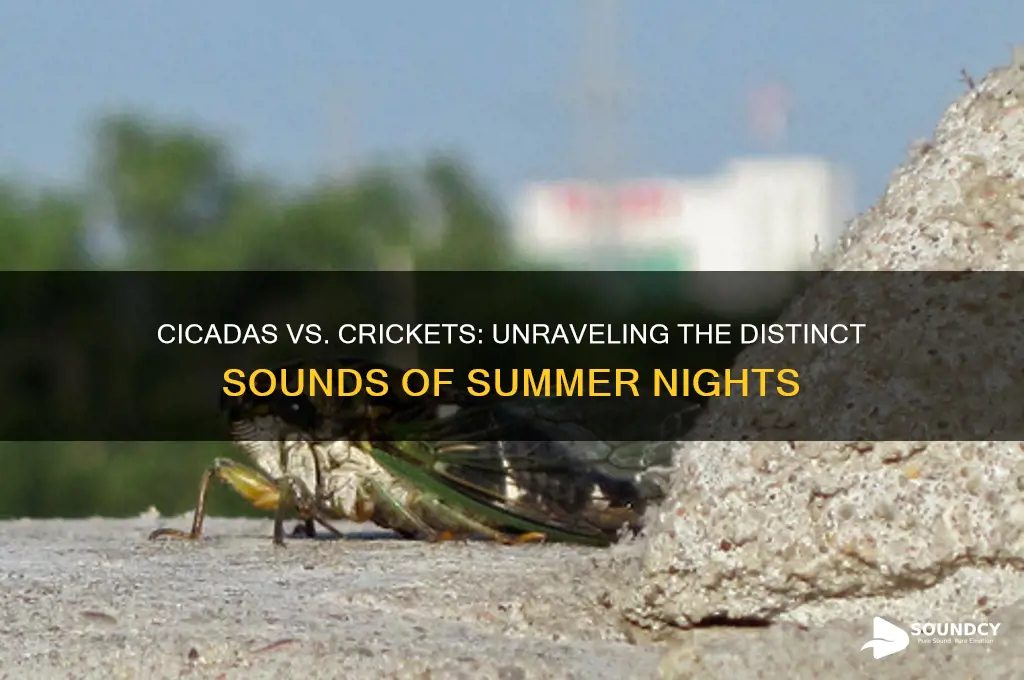 do cicadas sound like crickets