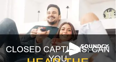 do closed caption movies have sound