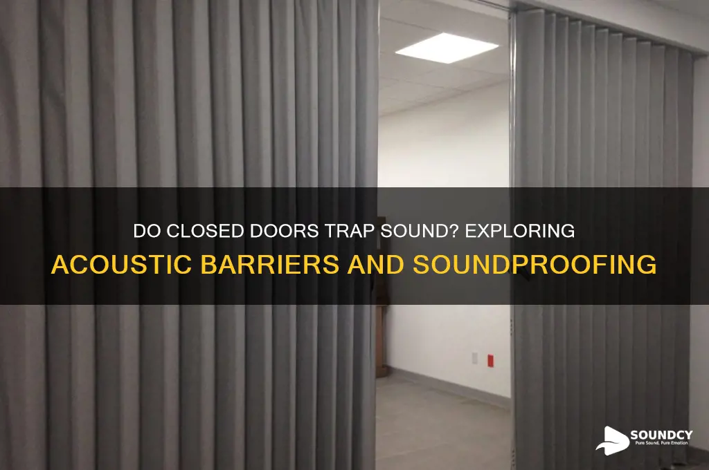 do closed doors trap sound