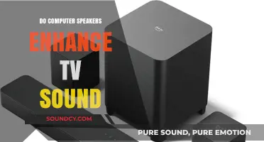 Enhancing TV Sound: Computer Speakers vs. TV Speakers