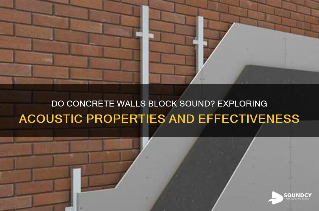 do concrete walls block sound
