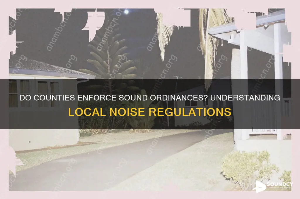do counties have sound ordinances