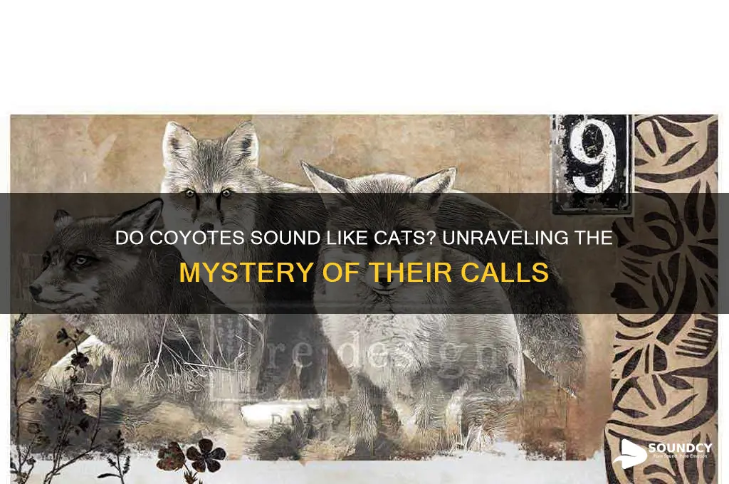 do coyotes sound like cats