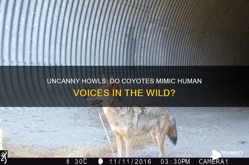 do coyotes sound like humans