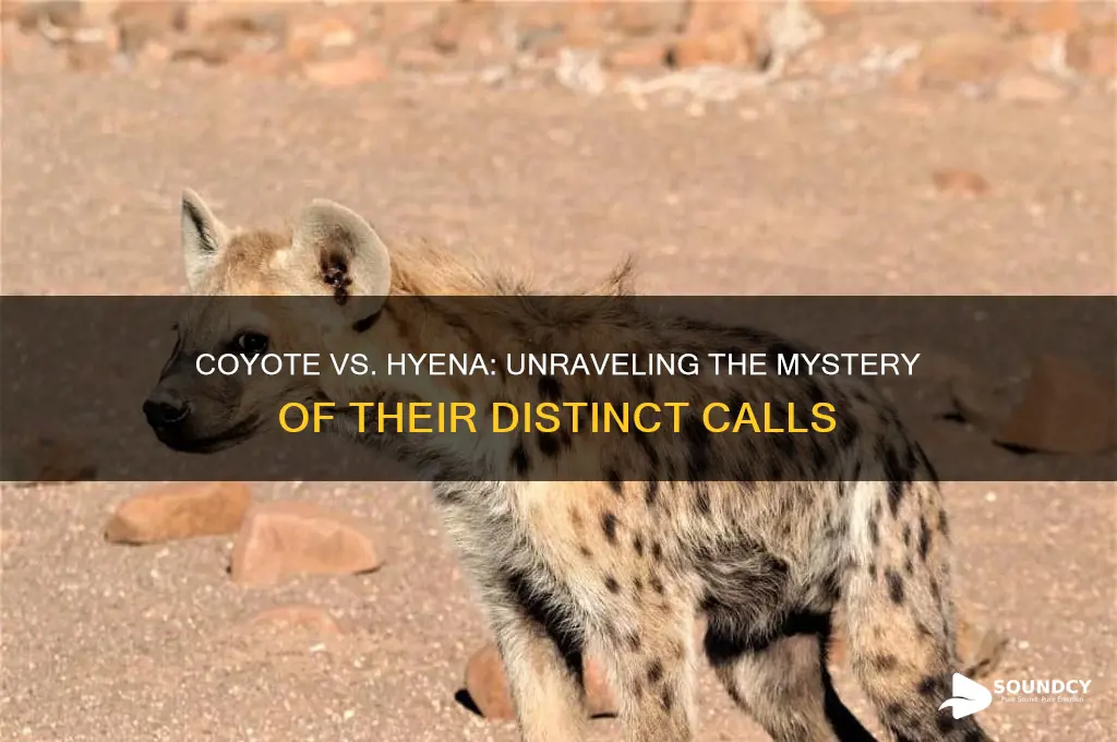 do coyotes sound like hyenas