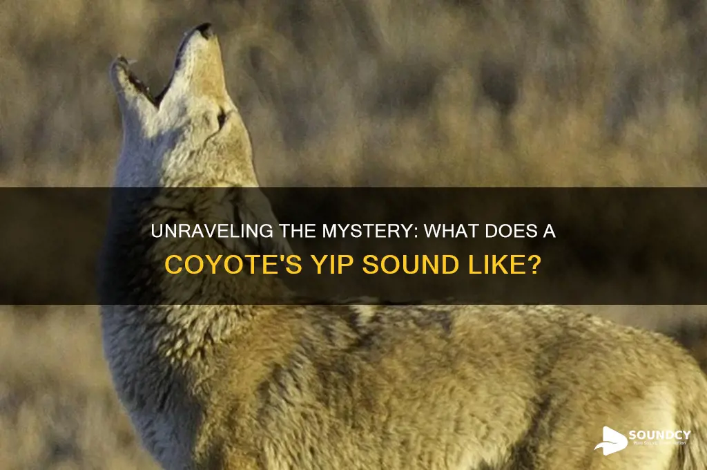 do coyotes yip sound like