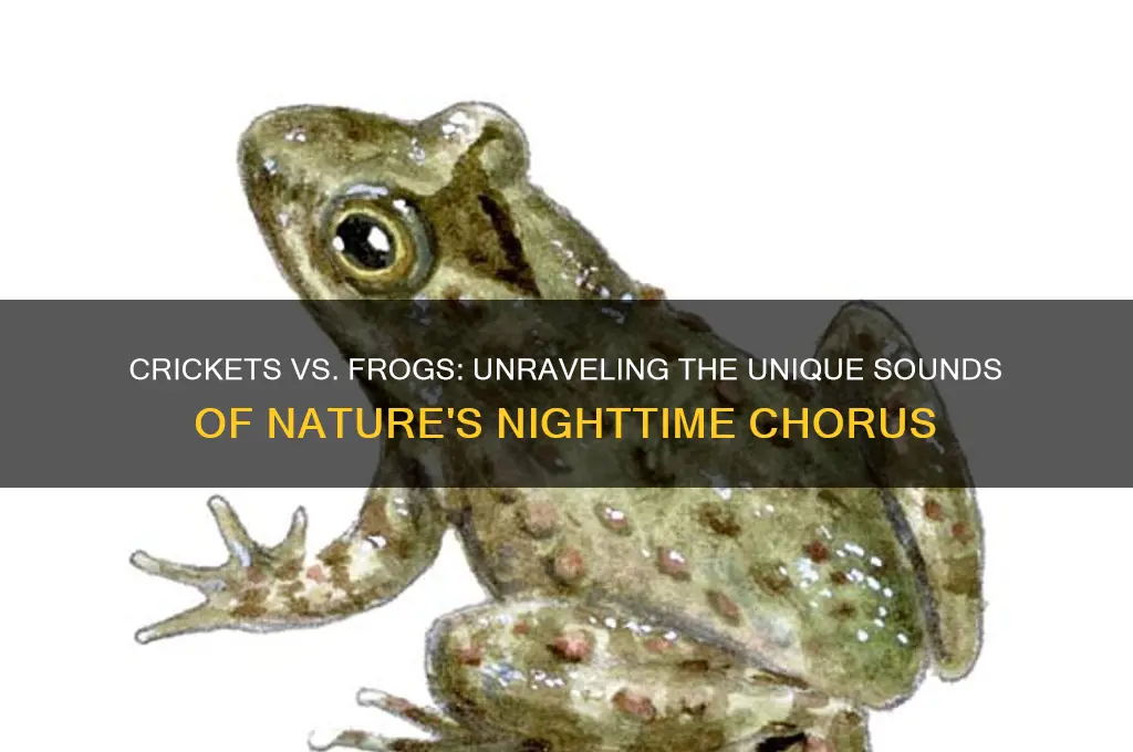 do crickets sound like frogs