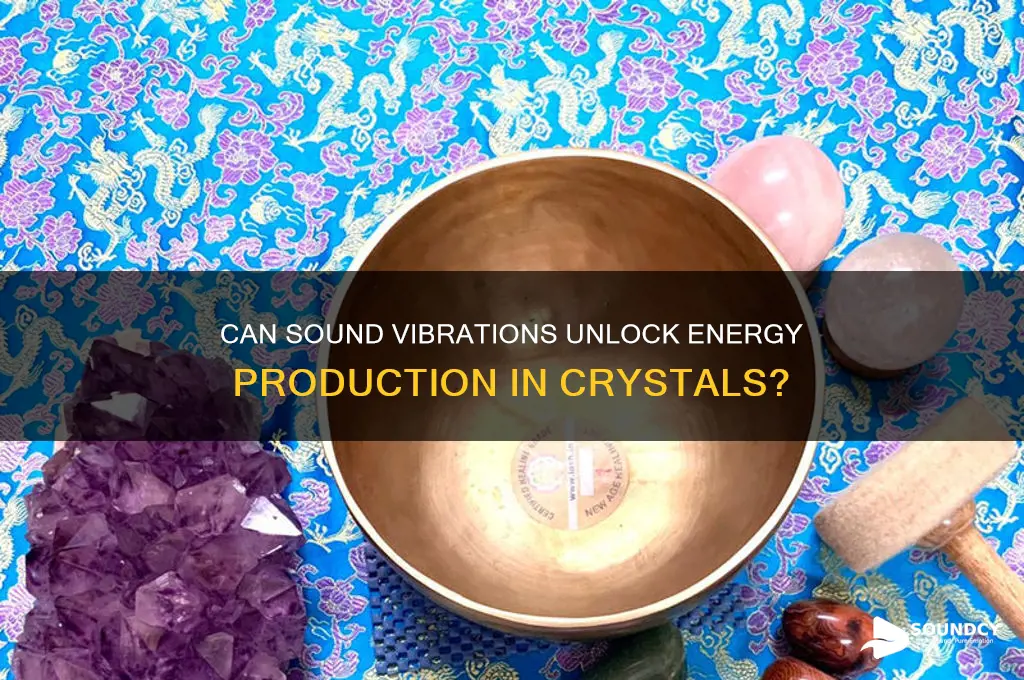 do crysyals produce energy when exposed to sound vibrations