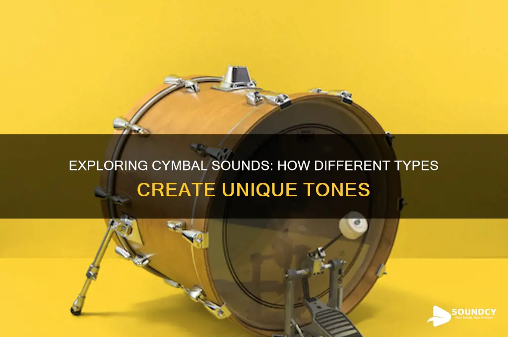 do cymbals have differemt sounds