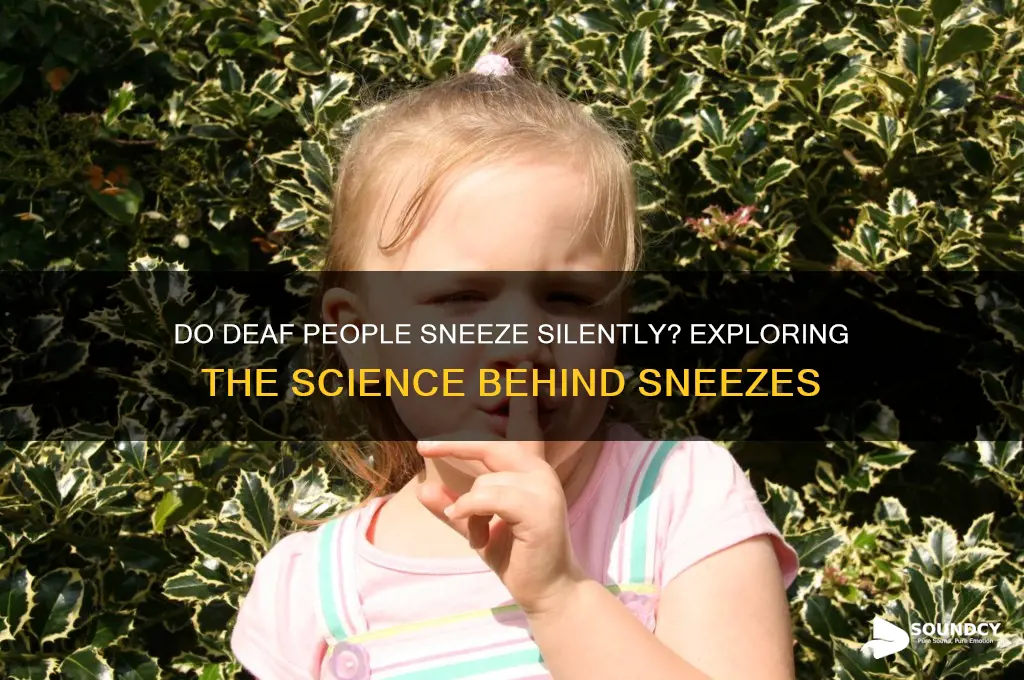 do deaf people make a sound when they sneeze