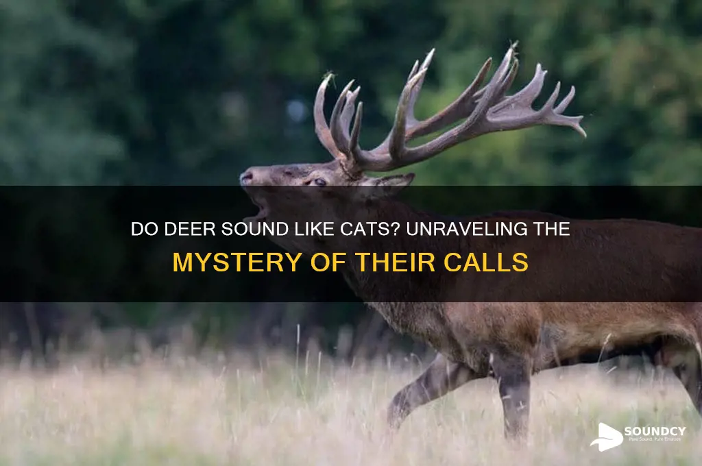 do deer sound like cats