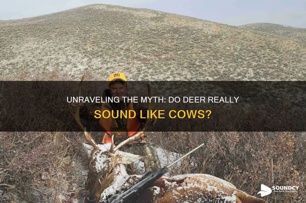 do deer sound like cows