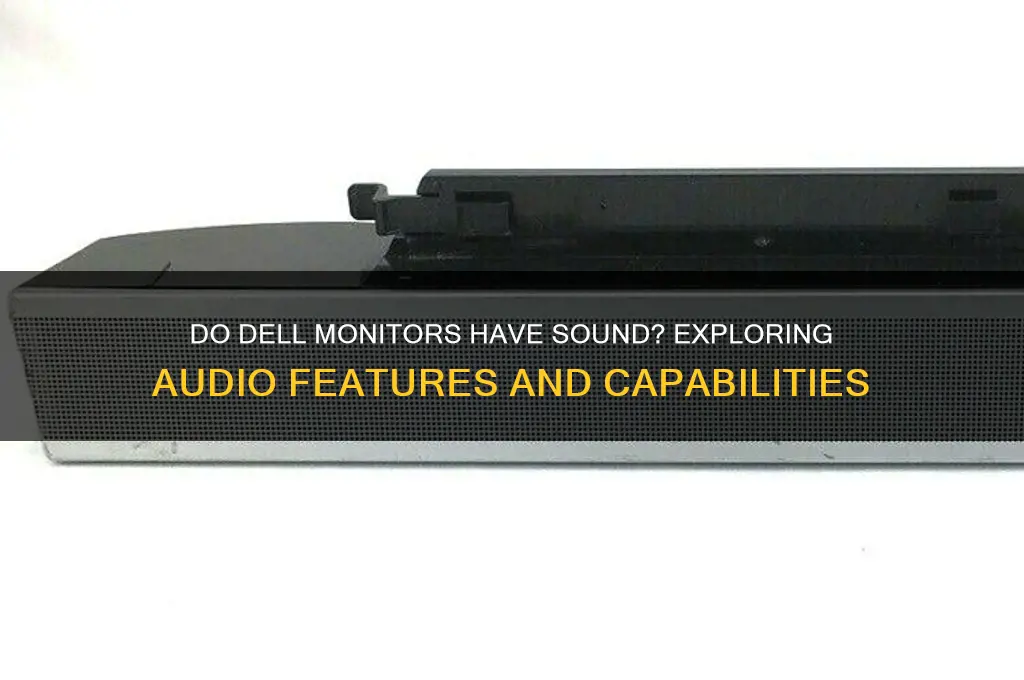 do dell monitors have sound