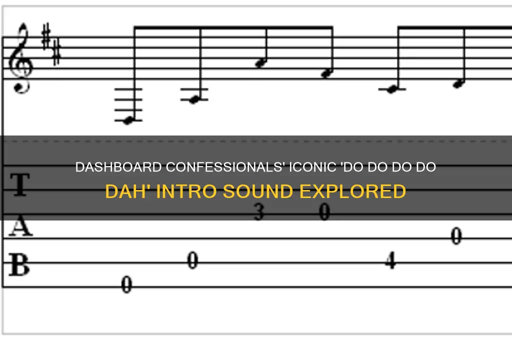 do do do do dah dashboard confessionals intro sound