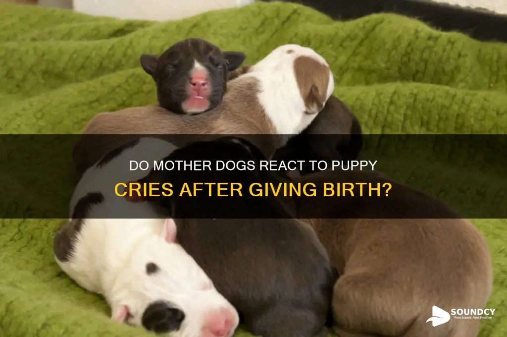 do dogs that had puppies respond to puppy sounds