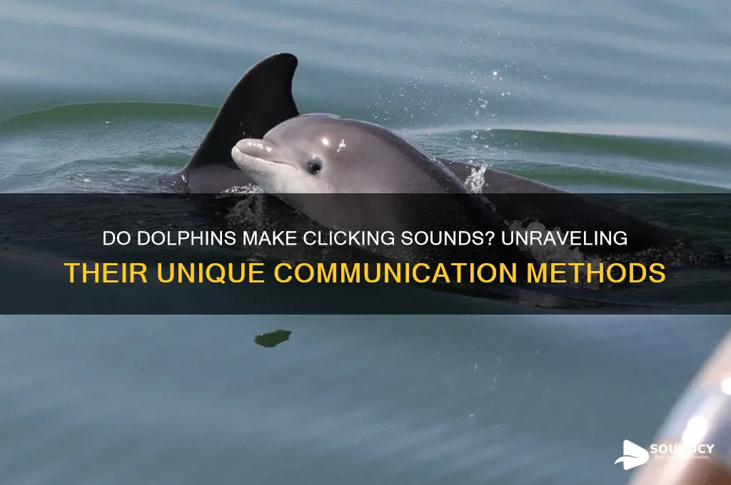 do dolphins make clicking sounds
