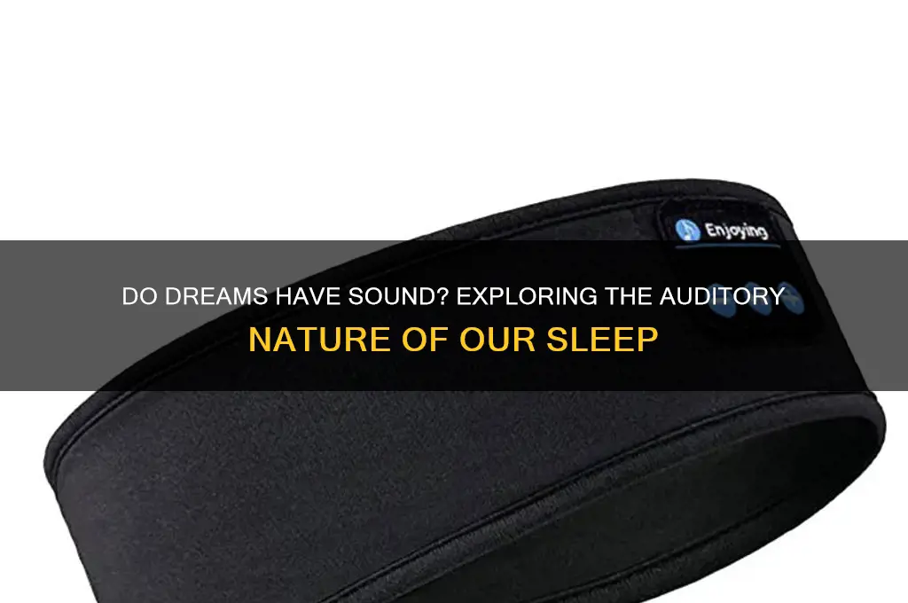 do dreams usually have sound