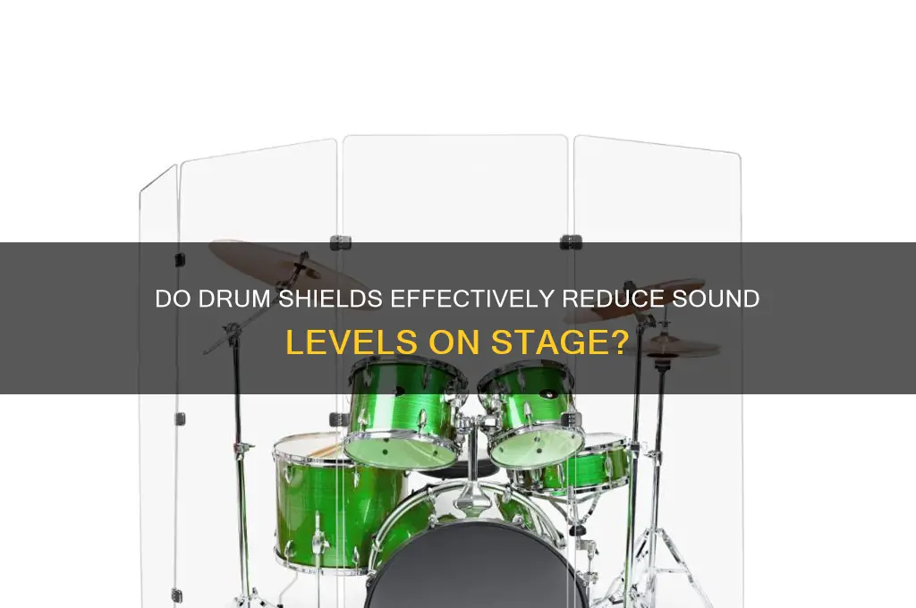 do drum shields reduce sound
