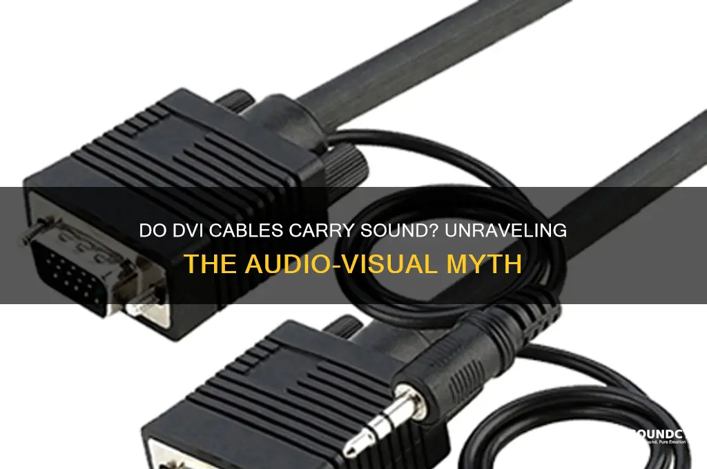 do dvi cable carry sound