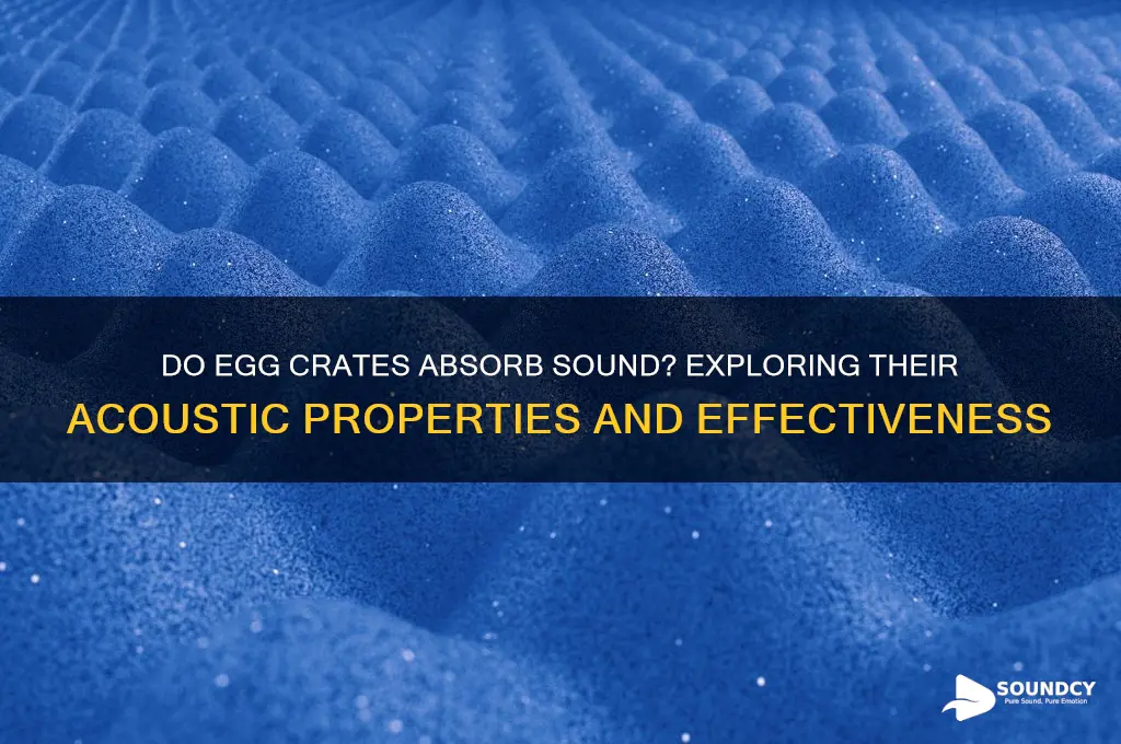 do egg crates absorb sound