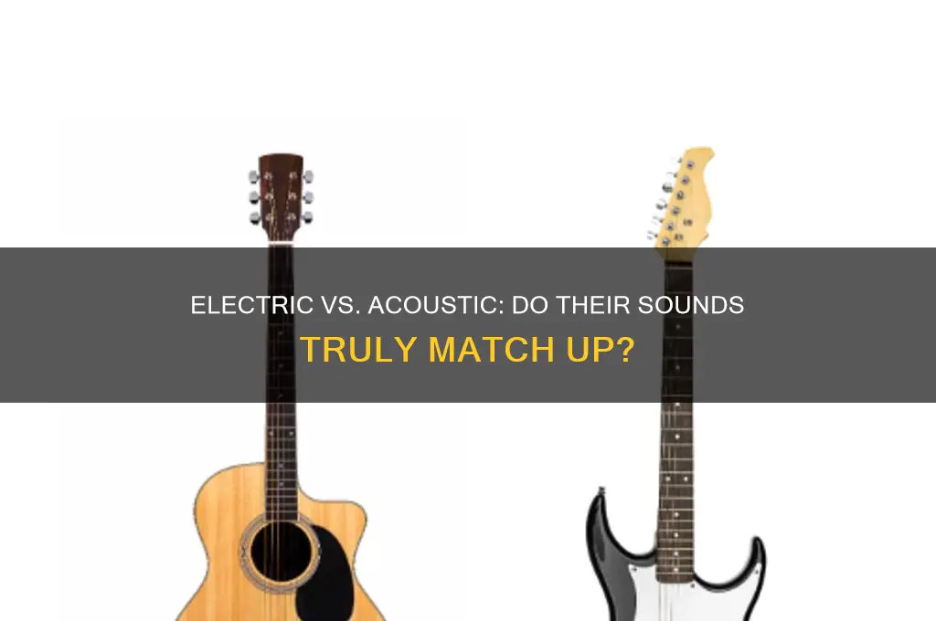 do electric acoustic guitars sound the same as acoustic
