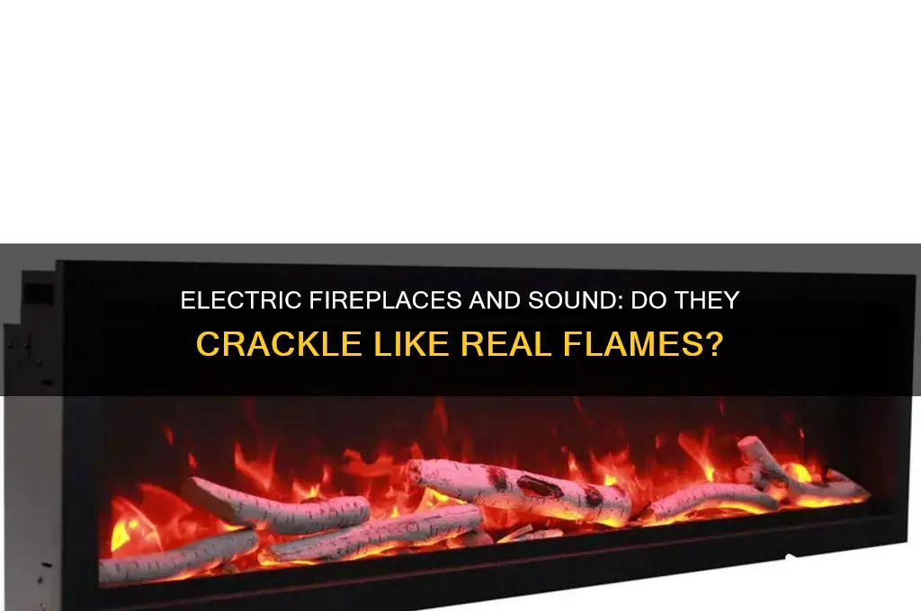 do electric fireplaces have sound