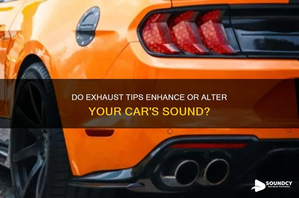 do exhaust tips affect sound