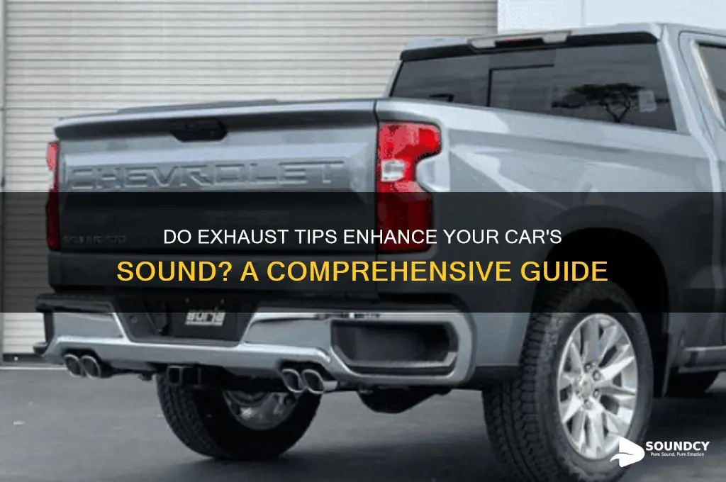 do exhaust tips improve sound