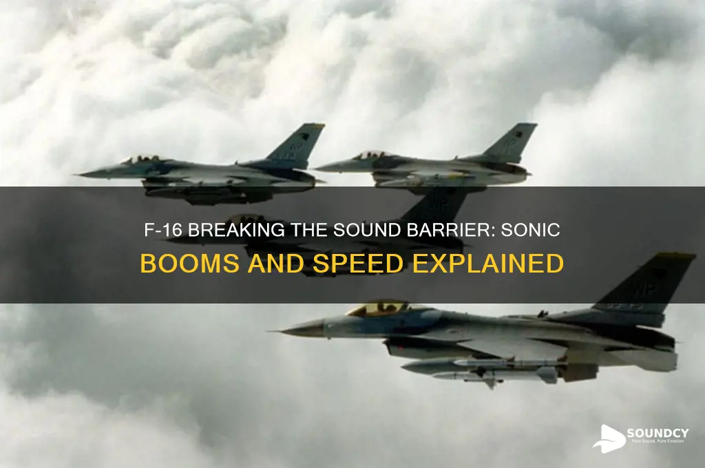 do f16 breaking sound barrier
