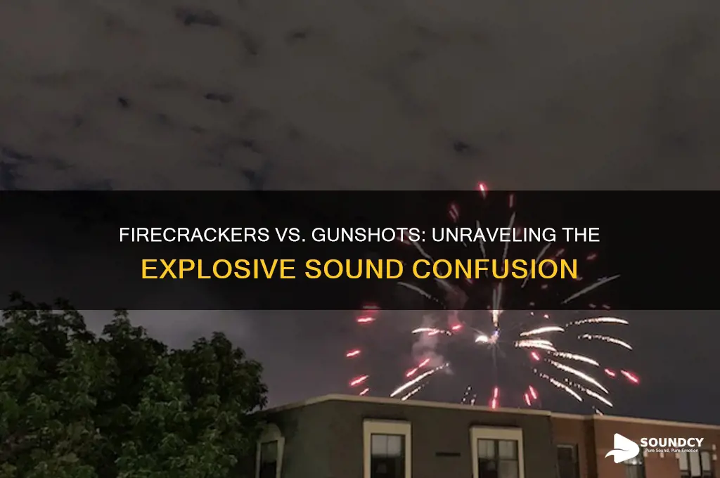 do firecrackers sound like gunshots