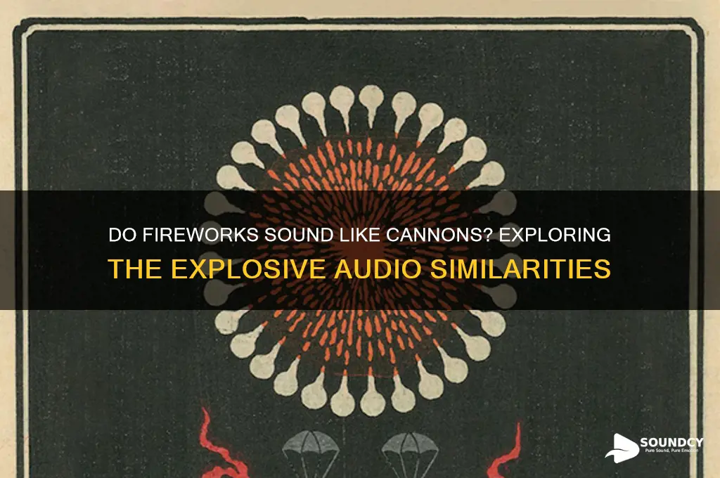 do fireworks sound like canons