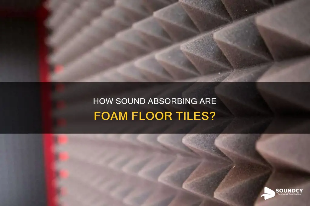 do foam floor tiles absorb sound