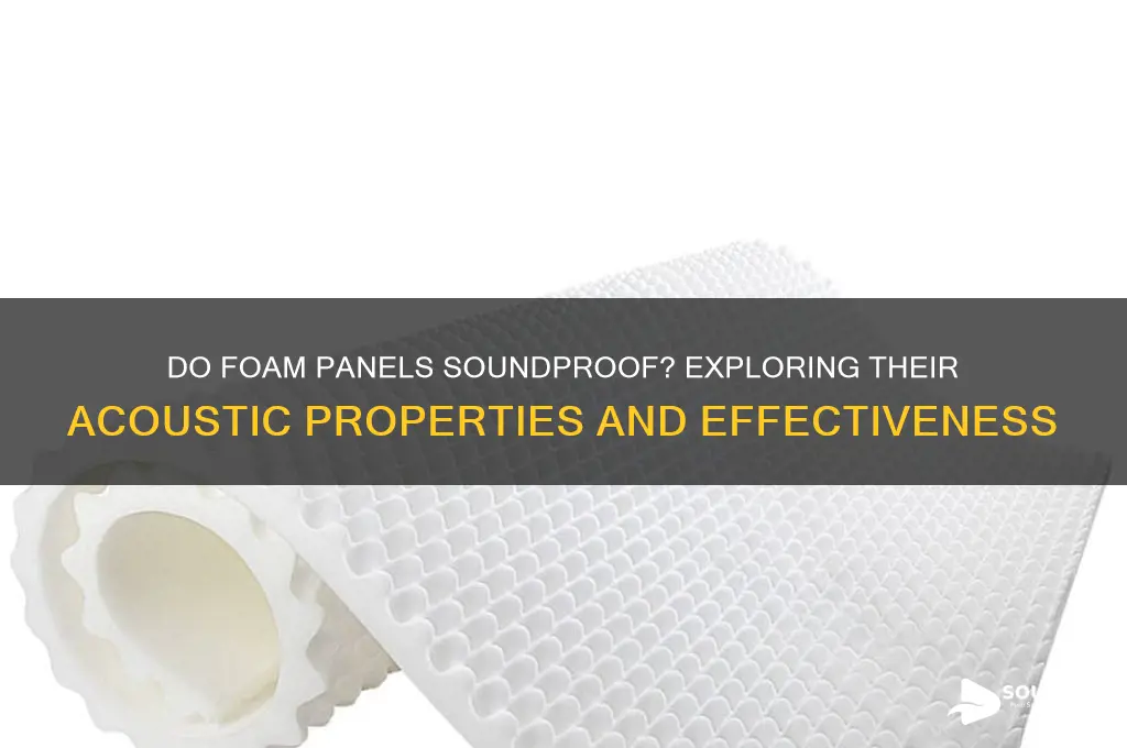 do foam panels sound proof