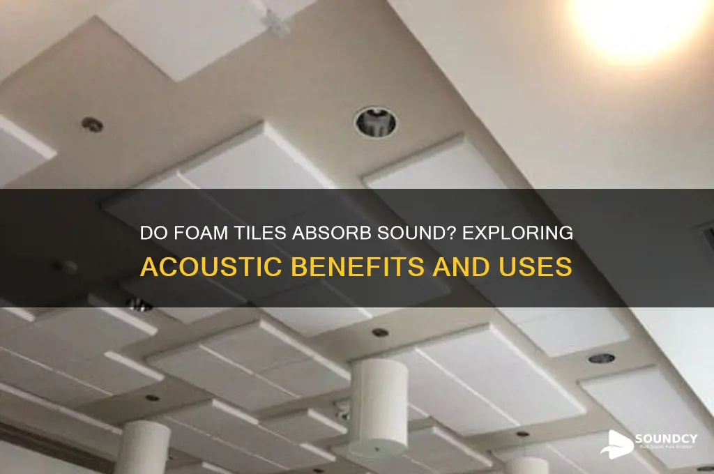 do foam tiles absorb sound