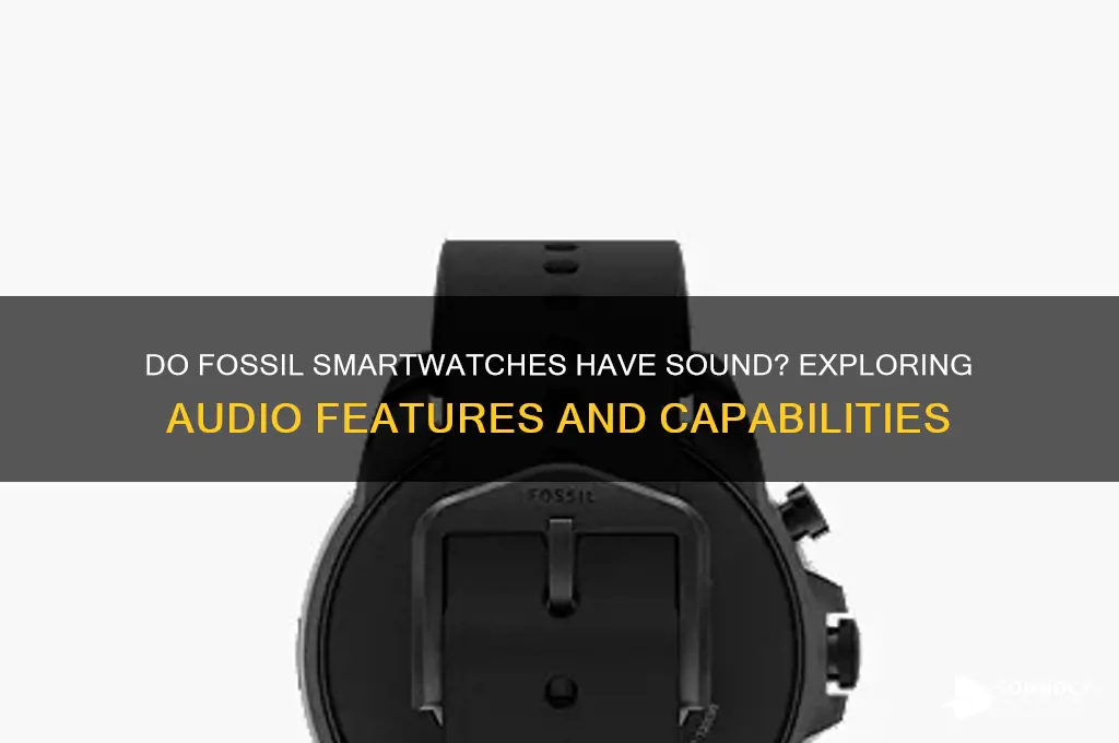 do fossil smartwatches have sound