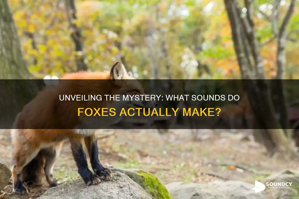 do fox make a sound