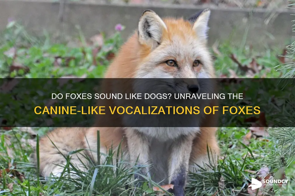 do fox sound like dogs