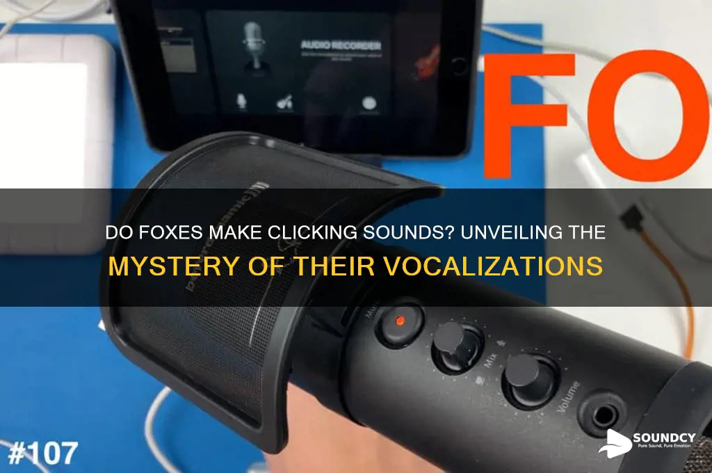 do foxes make clicking sounds