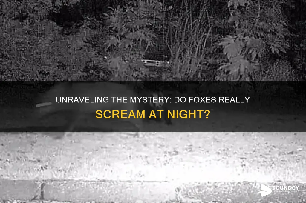 do foxes make screaming sound