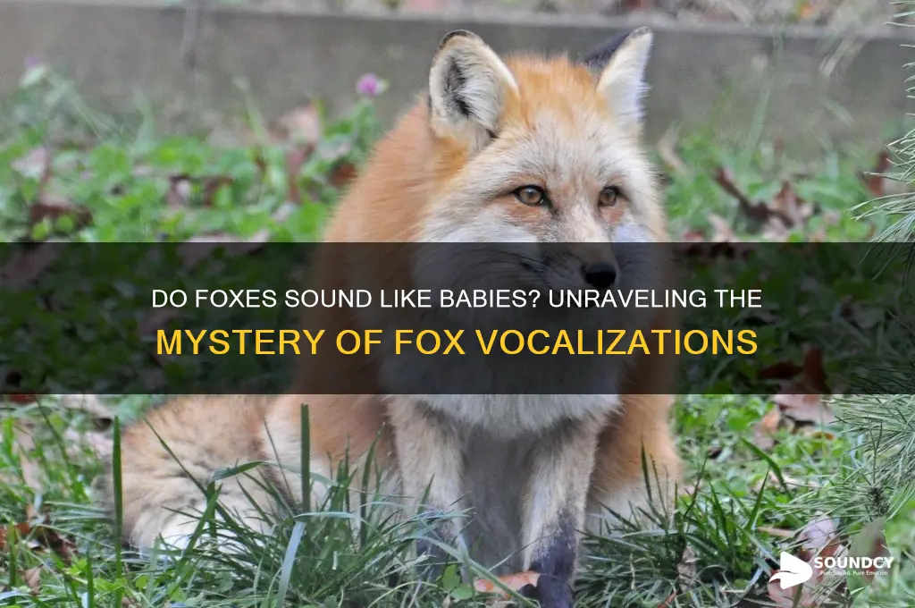 do foxes sound like babies