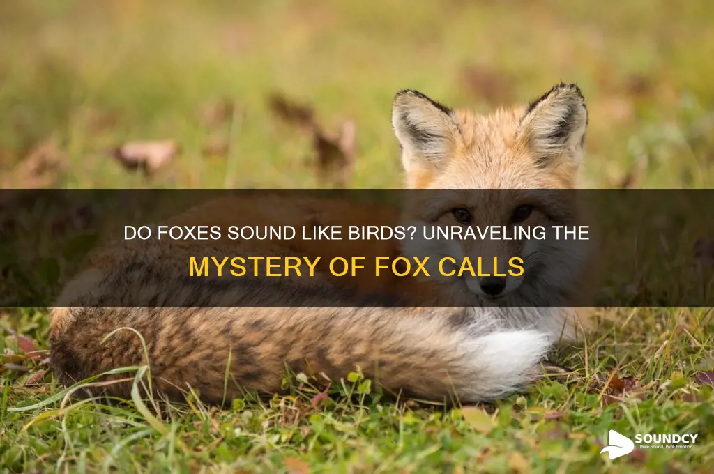 do foxes sound like birds