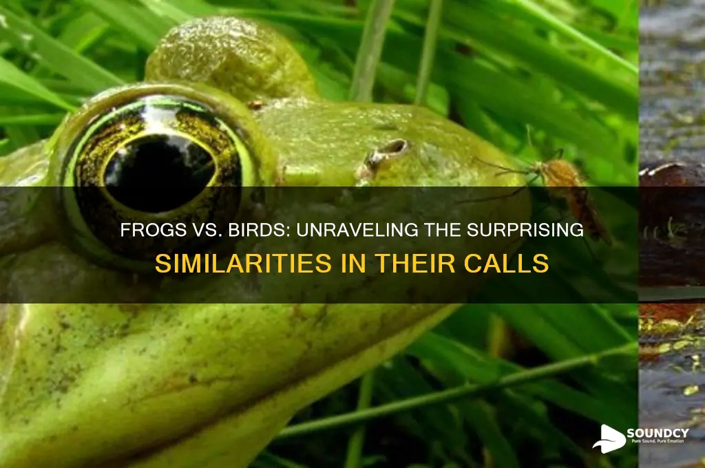 do frogs sound like birds