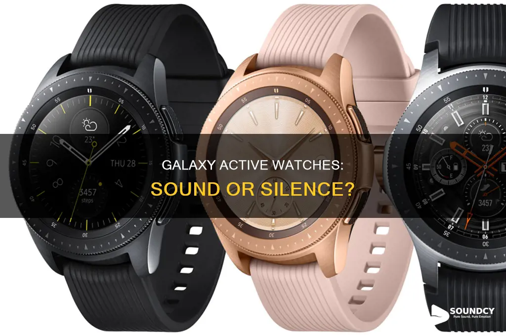 do galaxy active watches have sound