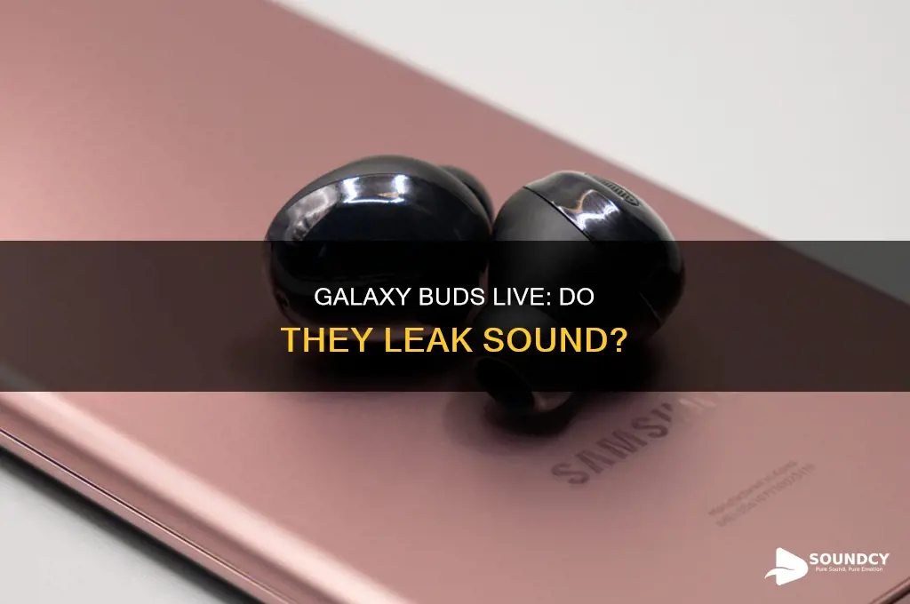 do galaxy buds live leak sound