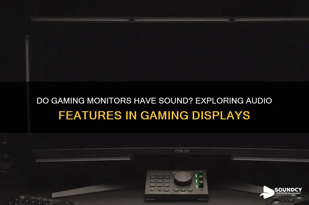 do gaming monitors have sound