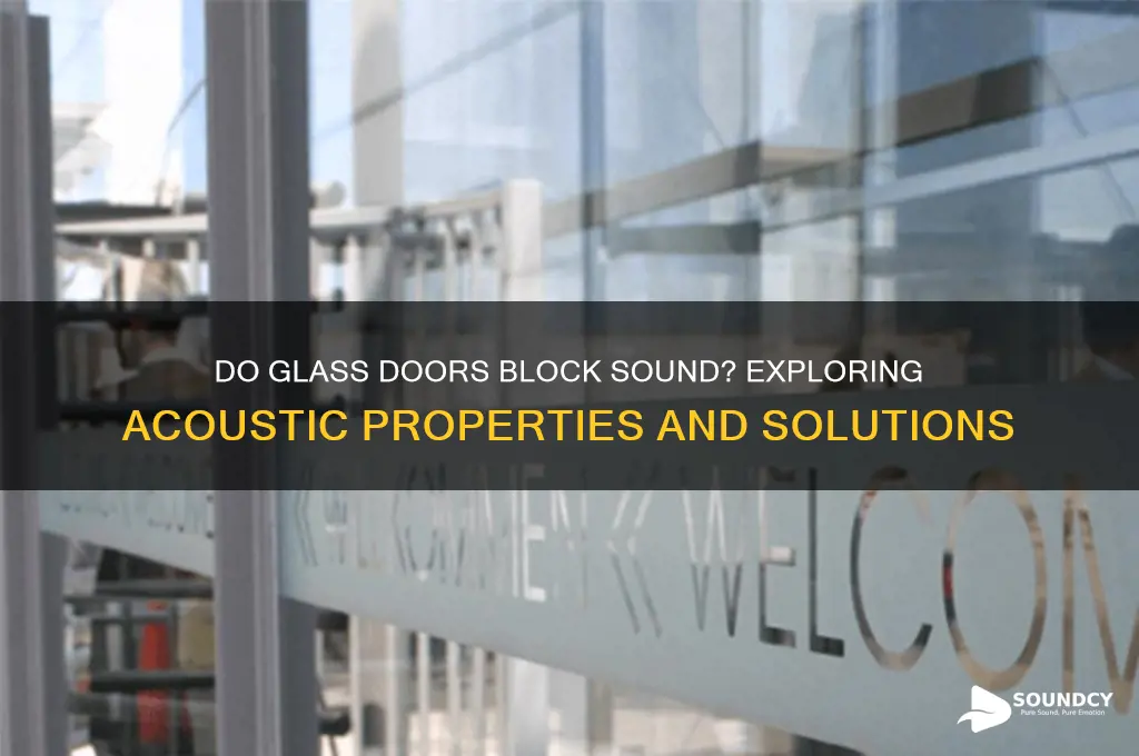 do glass doors block sound