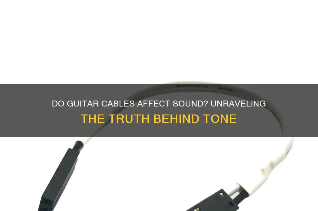 do guitar cables affect sound