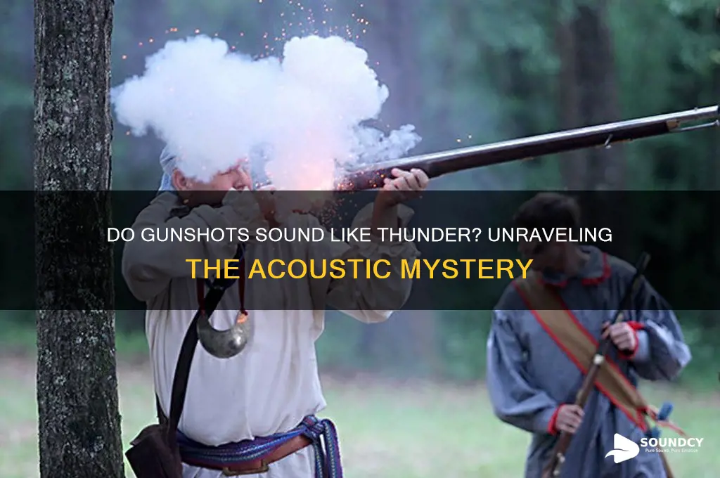 do gunshots sound like thunder