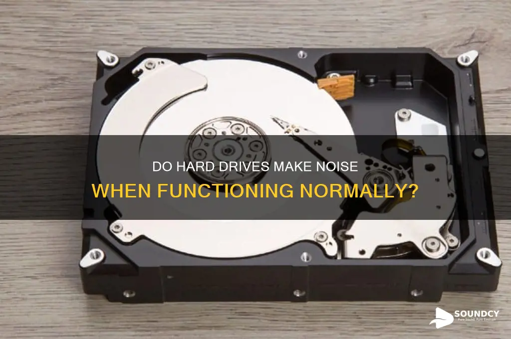 do hardrives make sound when they are not bad